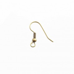 Ganchos auriculares de bronze 19mm x 6pcs