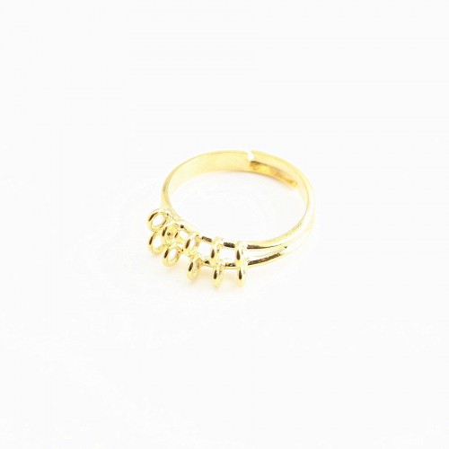 Anillo ajustable 10 anillos de oro x 1pc