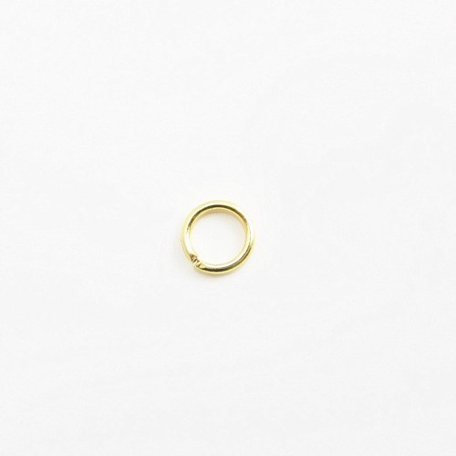 Anéis abertos ouro 0,8x5mm x 100pcs