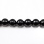 Onyx noir, ronde, 3mm x 40cm
