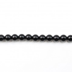 Onyx preto, redondo, 4mm x 38cm
