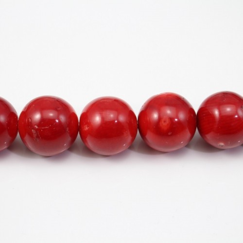 Red colored round sea bamboo 18mm X 40cm 