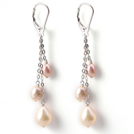 Earring silver925 waterdrop freshwater pearl