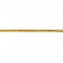 Hématite dorée tube 2x4mm x 40cm 