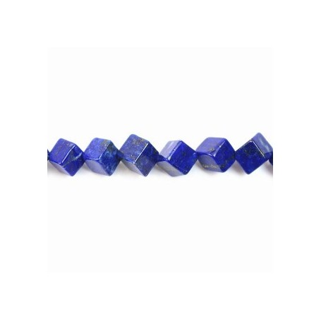 Lapis-lazuli cube 8x6mm x 2pcs
