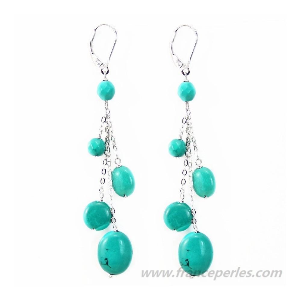 8 Mm Multicolore Gemme Améthyste Jade Turquoise Perles Rondes Dangle Crochet Boucles D'oreilles 