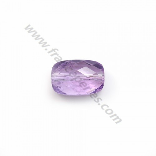 Amethyst faceted rectangle 8*12mm x 1pc
