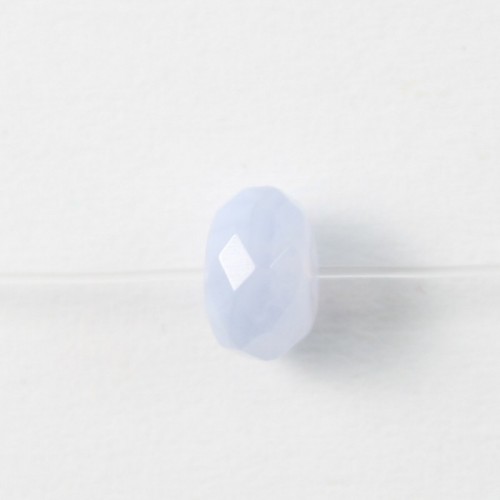 Chalcedony faceted washer 3*5mm x 10pcs