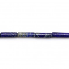Tubo de lápis lazúli em forma de tubo 4x13mm x 6pcs