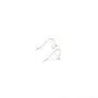 Ear wires with ball in raw brass 24x0.7mm x 20pcs