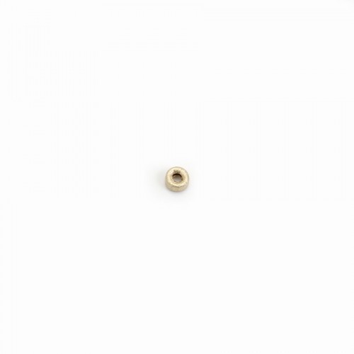 Shiny rondelle bead 4*2mm, in gold filled x 2pcs