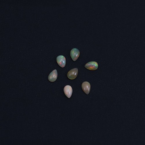 Opale etiope cabochon, goccia 4x6mm x 1pc