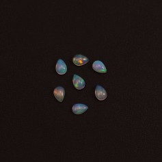 Ethiopian opal cabochon, in the shape of a drop 4*6mm x 1pc