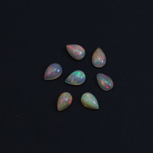 Opale etiope cabochon, goccia 6x9mm x 1pc