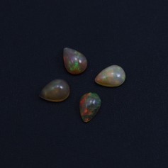 Ethiopian opal cabochon, in the shape of a drop 8x11mm x 1pc