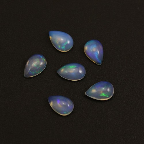 Cabochon opale ethiopian goutte 8*12mm x 1pc