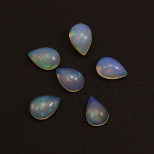 Ethiopian opal cabochon, in the shape of a drop 9x13mm x 1pc