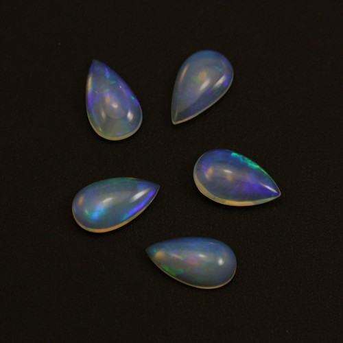 Opale etiope cabochon, goccia 10x17mm x 1pc