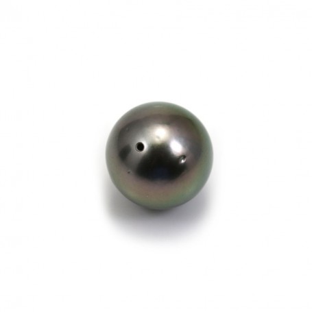 Perle de culture de Tahiti de forme ronde semi percée 13.7mm x pc
