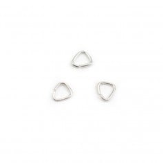 Offene dreieckige Ringe aus Silber 5x0,6mm x 20St