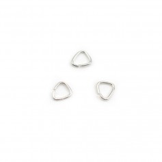 Open jump rings triangle-shape in 925 sterling silver 5x0.6mm x 20pcs