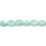 Amazonite faceted oval 6x8mm x 6pcs