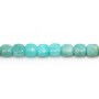 Amazonite blue, in the shape of a square 6mm x 39cm