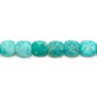 Amazonite blue, in the shape of a square 8mm x 4pcs