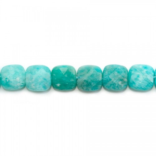 Amazonite blue, in the shape of a square 8mm x 39cm