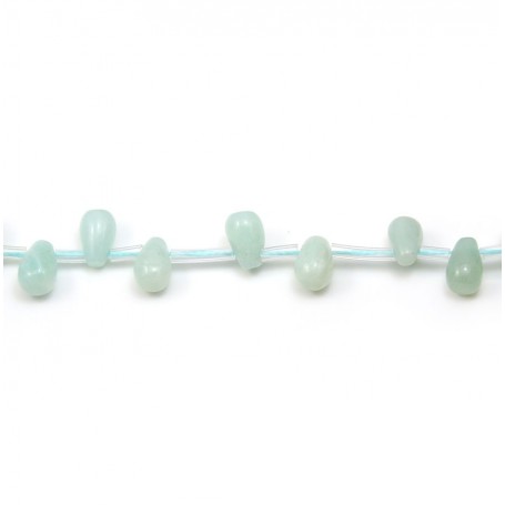 Amazonite in the shape of drop 6x9mm x 39 cm
