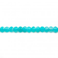 Amazonite in the shape of a faceted washer 2.7*3.7mm x 20pcs