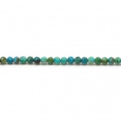 Chrysocolle, of round faceted shape, in size of 3mm x 10pcs