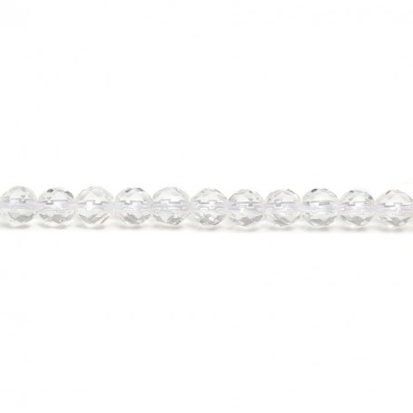 Rock crystal faceted round beads 4mm x 20pcs