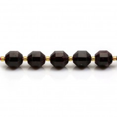 Garnet, octagonal faceted shape, in the size of 10-11mm x 1pc