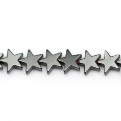 Hematite, in shape of a star, 8mm x 40 cm