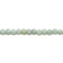 Natural jade, in the shape of a faceted round, 4mm x 14pcs