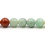 Jade round multicolor 10mm x 40cm