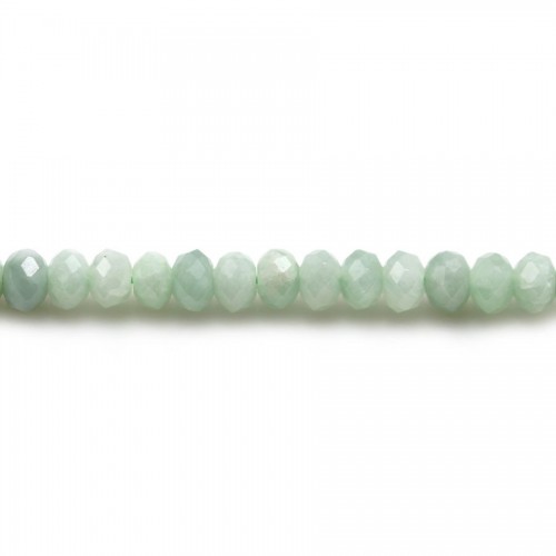 Rondelle Natural Jade faceta 2,5x4mm x 39cm