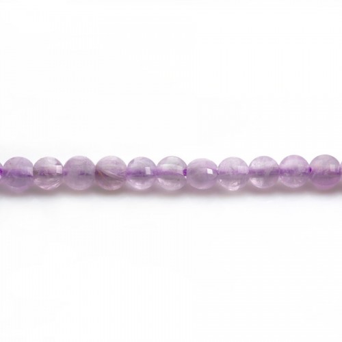Jade púrpura redondo facetado 4mm x 40cm