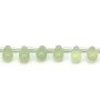 Jade jadeite, in the shape of a drop, measuring 6 * 9mm x 40cm