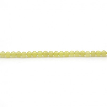Jade lemon color, in round shape, 2-2.5mm x 40cm