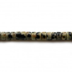 Diaspro dalmata, forma rotonda Heishi 2x4,5 mm x 39 cm