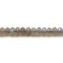 Labradorite, en forme de rondelle facetté, 4 * 6 mm x 38cm