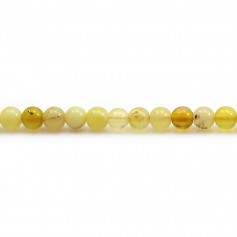 Opale, giallo, forma rotonda, 4 mm x 10 pz