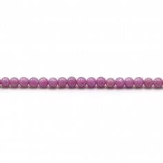 Phosphosiderite , de couleur violette, de forme ronde, 3mm x 40cm