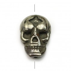 Pyrite, in skull shaped, 13 * 19mm x 1pc