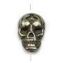 Pyrite, in skull shaped 13x18mm x 40cm (13pcs)