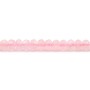Quarzo rosa sfaccettato rondelle su filo 4x6mm x 8pz