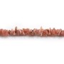 Rhodochrosite de couleur rose, en forme de chips x 40cm