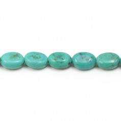 Turquoise oval 6*7mm x 2pcs